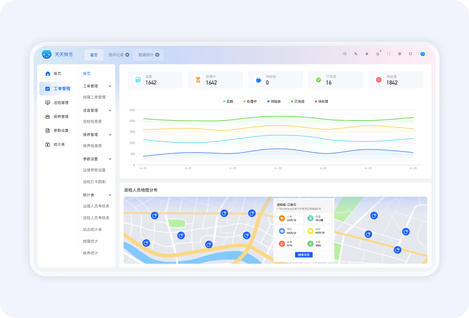 充电站后台运维系统案例图片